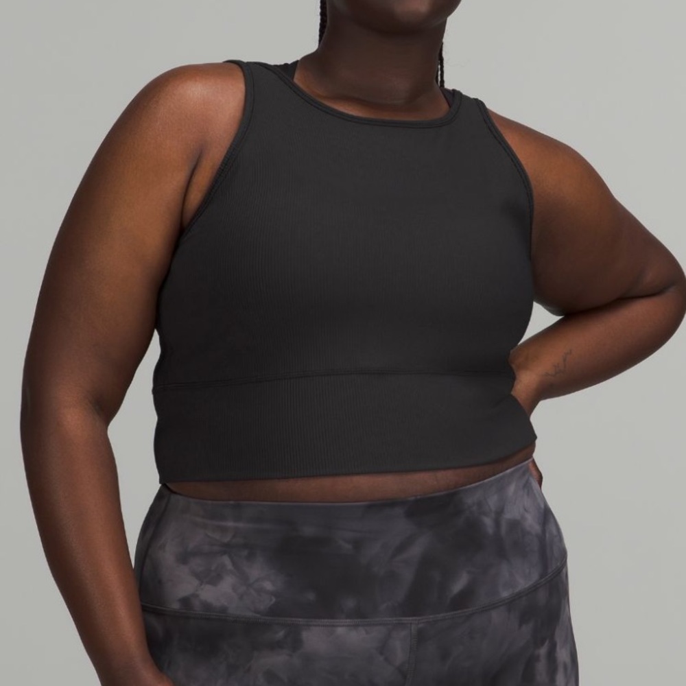 Black Power Pivot Ribbed Tank